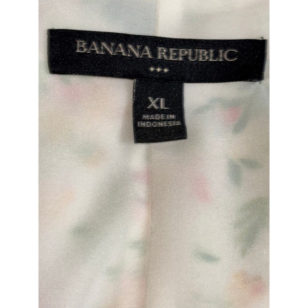 Banana Republic V-Neck Floral  Long Sleeved Dress Size XL - Picture 9 of 11